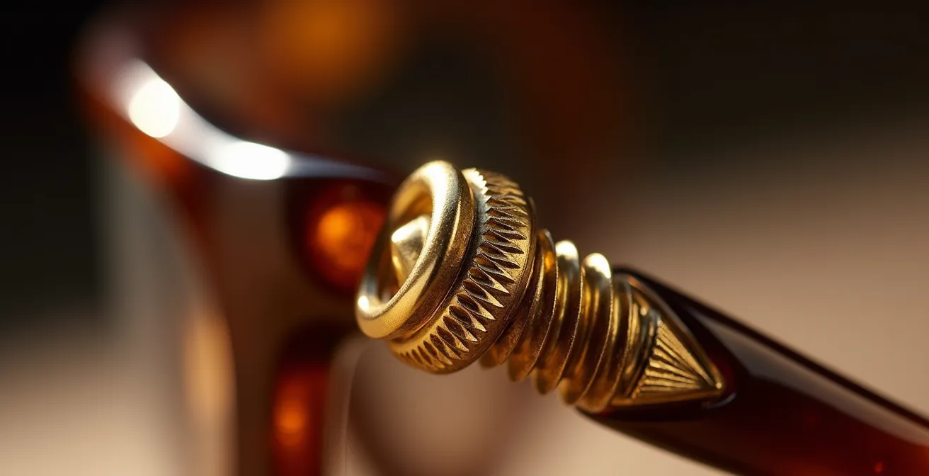 Vis décorative en or sur monture Santos de Cartier