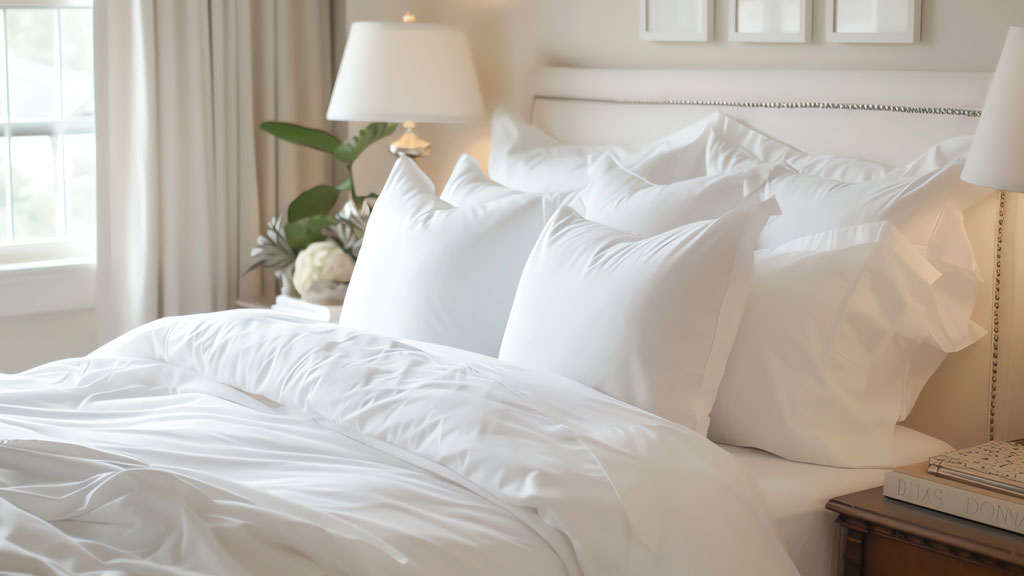 Artisan français capitonnant un matelas dans atelier de fabrication literie traditionnelle